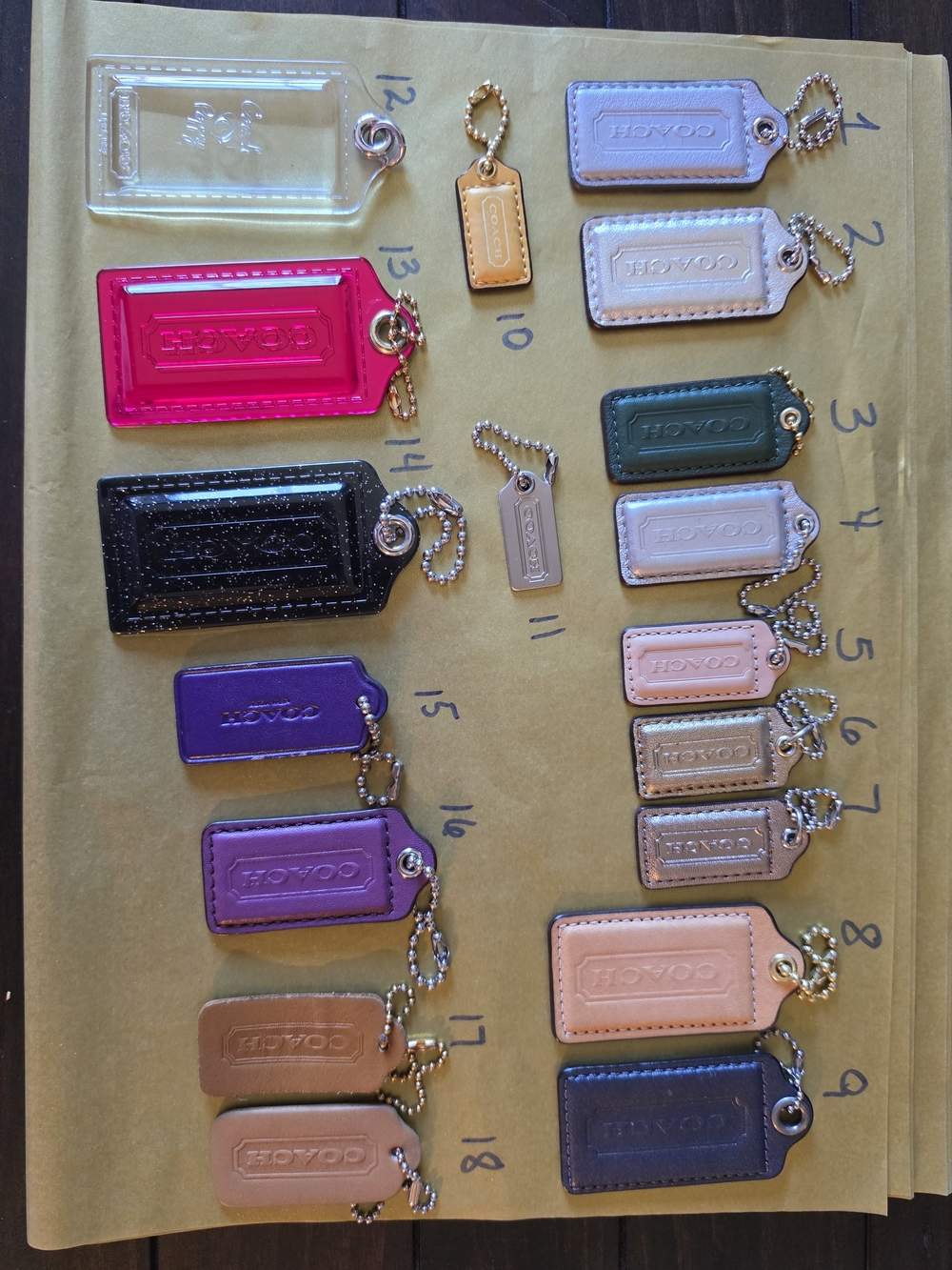 Coach Tags